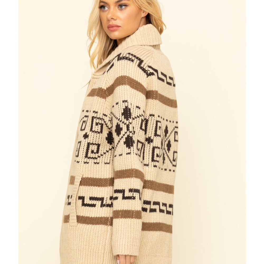 RESTOCKED! WOMEN'S LONG WESTERLEY CARDIGAN - Picture 6 of 12
